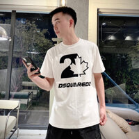 Áo Thun Nam DSQ 010, Thời Trang Nam, Hai Màu Trắng Đen, Chất Liệu Cotton Mịn Co Dãn Hai Chiều, Trẻ Trung Năng Động