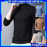 Áo thun nam FUN 💖FREESHIP💖 Áo khoác nam dài tay mùa thu đông đẹp mã TT76 kiểu nỉ giữ ấm dáng thể thao giữ nhiệt ⚡ 💝