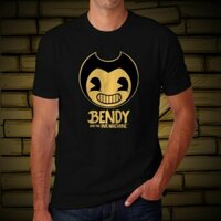 Áo thun nam Harajuku Bendy And Ink Machine Hoạt hình Trò chơi kinh dị Lấy cảm hứng và đen