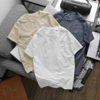 Áo thun nam Havis đơn giãn logo thêu chất cotton cao cấp ADBP099