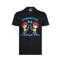Áo thun nam hoạt hình Graffiti in hình nhân vật 100% Cotton cao cấp tay ngắn cỡ lớn