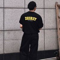 Áo Thun Nam In Chữ DEGREY CLASSIC - Đen - XL