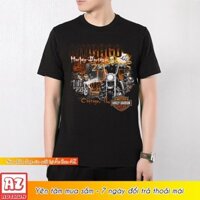 Áo thun nam in hình chicago harley davidson motor - bigsize S-5XL Vải thoải mái 5653142