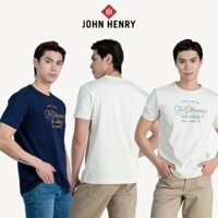 Áo Thun Nam John Henry, tay ngắn, cổ tròn, chuẩn form, sang trọng, thanh lịch - TS24FH19T