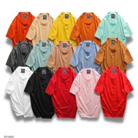 Aó thun nam không cổ ngắn tay nhiều màu trơn - thun cotton thấm hút tốt