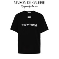 Áo thun nam MAISON-THEY/THEM , áo phông cotton  streetwear basic hiện đại