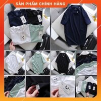 Áo thun nam Marc mã BS007SG Đen, xanh đen, trắng, xanh  vải Cotton cá sấu cao cấp.