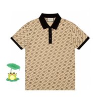 Áo thun nam màu nâu 9072 tay ngắn polo cặp đôi
