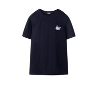 Áo thun nam màu Xanh navy in hình cá voi