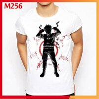 Áo thun Nam Naruto Sasuke Kakashi Anime - Form rộng BIGSIZE AZ M256 - 258,L