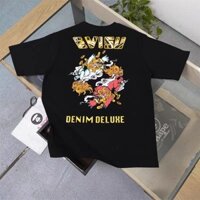 Áo thun nam ngắn tay cổ tròn qilin mới của Evisu