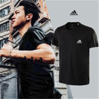 Áo thun nam ngắn tay màu trơn khô nhanh Adidas