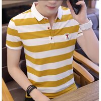 Áo thun nam ngắn tay sọc ngang thời trang -sọc Vàng - SỌC VÀNG - SIZE XL