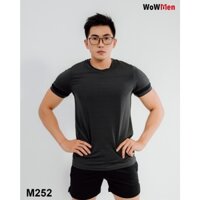Áo Thun Nam Ngắn Tay Thể Thao Bo Viền Tay - Tập Gym Chạy Bộ Yoga - M252