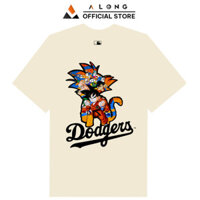 Áo Thun Nam Nữ ALONG Tay Ngắn In Hình Anime Dragon Ball Dodgers, Áo Phông Form Rộng Chất Vải 100% Cotton 250GSM