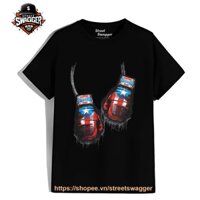 Áo thun Nam Nữ Amazingly Realistic Detailed screenprinting of Puerto Rican Boxing Gloves
