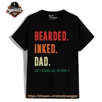 Áo thun Nam Nữ Bearded Inked DAD Classic Áo thun Nam Nữ