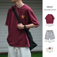 Áo thun nam nữ cổ tròn, áo phông form rộng nam nữ 2 màu đen trắng local brand RETRO - AT001