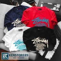 Áo Thun Nam Nữ Cổ Tròn STUSS GAGO Phông Cotton Tay Ngắn Unisex Cá Tính Bigsize KENSTORE89 ATK106