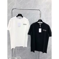 Áo thun nam nữ cổ tròn thêu chữ DIOR siêu đẹp, kèm ảnh thật