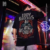 ÁO THUN NAM NỮ COTON BIG SIZE EDDY KNUCKLES - TRẮNG,L