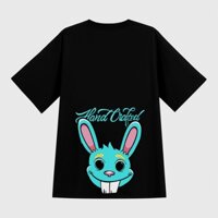 Áo thun nam nữ cotton 100 áo phông form rộng tay lỡ in hình rabbit