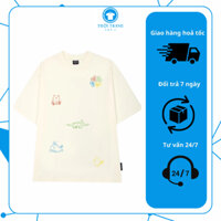 Áo thun nam nữ form rộng in họa tiết cute