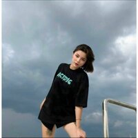 Áo thun nam nữ form rộng, tay lỡ áo unisex in hình
