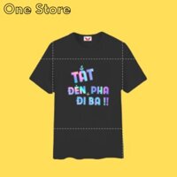 Áo Thun Nam Nữ from rộng unisex Phản Quang Tắt Đèn Pha Đi Ba