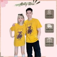 Áo Thun Nam Nữ Hoạ Tiết Cơ Bản Ruzy Store Mã 043