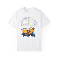 Áo thun nam nữ in hình bộ 3 Minion đáng yêu, vải cotton thoáng mát, trẻ trung, cá tính