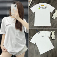 Áo Thun nam nữ Lờ Vê In Hoa 4 cánh Basic, Chất Liệu Cotton 2 Chiều Thoáng Mát Giữ Form Cực Tốt