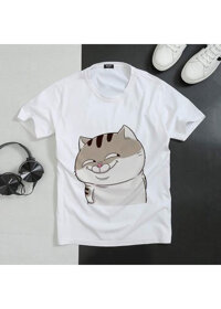 Áo Thun Nam Nữ Logo Mèo Ami - Ami mưu mô - XL