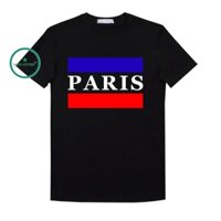 Áo Thun Nam Nữ Paris Tay Ngắn Vải Thun Cotton Mềm Mịn