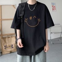 Áo thun nam nữ tay lỡ Angel Devil, áo phông cotton from rộng freesize unisex AD-Trend