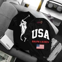 ÁO THUN NAM NỮ TAY NGẮN CỔ TRÒN IN HÌNH USA CỜ MỸ - ND MENSWEAR