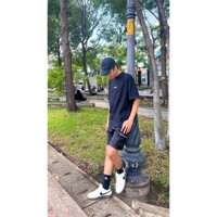 Áo Thun Nam Nữ Trắng Đen Trơn 100% Cotton LOTRIS BRAND