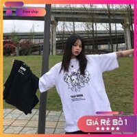 Áo Thun Nam, Nữ Unisex Tay Lỡ Form Rộng, Áo Phông Tay Lỡ Form Rộng HAZA FASHION ATL51