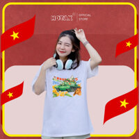 Áo thun nam nữ Xe Tăng Dinh Độc Lập-KN14-Local Brand Hotax-Form Oversize unisex- 100% Cotton cao cấp