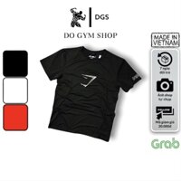 Áo thun nam ôm body DO GYM SHOP logo thêu, thun lạnh 4 chiều