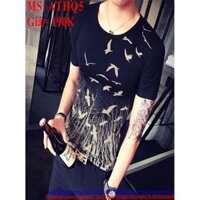 Áo thun nam ôm body hình cánh chim phong cách ATHQ5