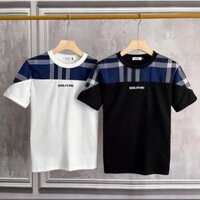 Áo Thun Nam Phối Caro Thêu BOULAVARD