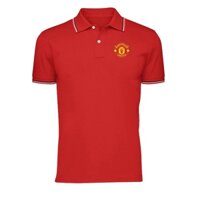 Áo Thun Nam polo Cổ Bẻ Logo Manchester vải Thun Dày Mền Mịn
