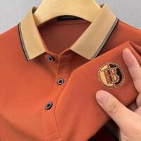 Áo thun nam Polo mới Áo thun công sở Áo thun ngắn tay đa năng trẻ trung và trung niên