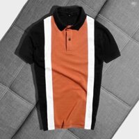 Áo Thun Nam Polo Phối Màu Đối Xứng Thời Trang ERINA Tạo Cảm Giác Thoải Mái Khi Mặc
