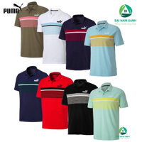 Áo thun nam Puma Essentials Striped Polo - Hàng size châu Âu