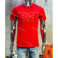 Áo Thun Nam Rock Revival Cổ Tròn Màu Đỏ Thêu_RR202