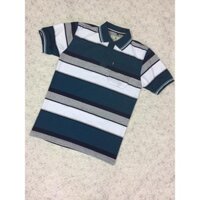 ÁO THUN NAM SỌC NGANG CÓ TÚI CHO NGƯỜI TRUNG NIÊN CHẤT VẢI ĐẸP