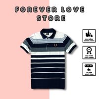 Áo thun nam sọc ngang họa tiết bông lúa cao cấp (nhiều màu) - AS015