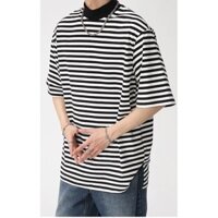 Áo thun nam sọc ngang MS2 cổ cao thu đông - Jupi